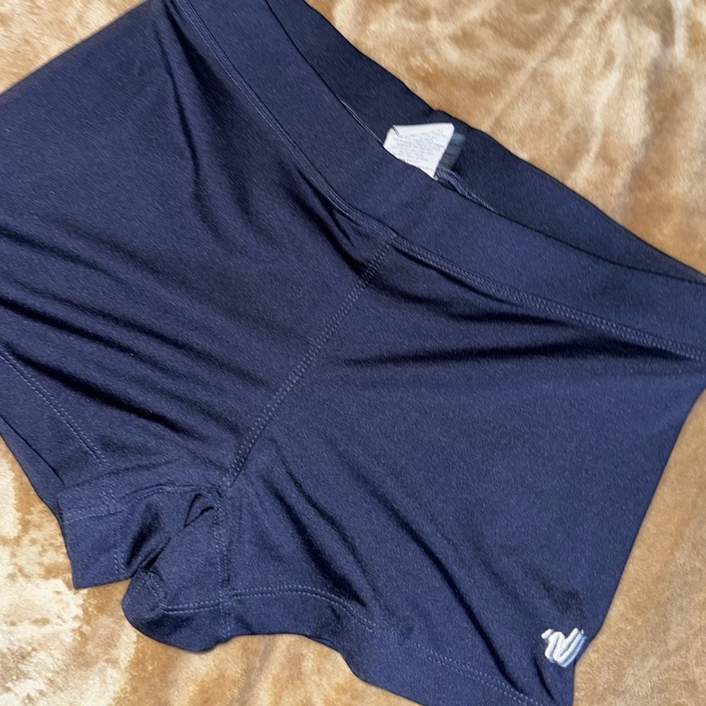 Mid rise varsity cheer shorts